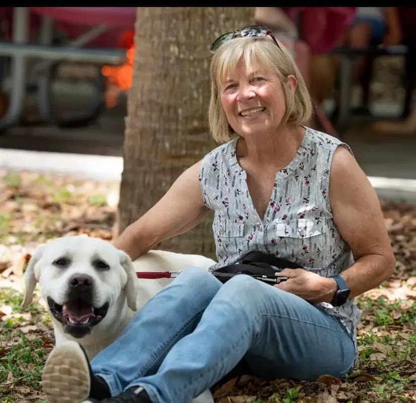 Portrait of Jumpstart Marie in a studio-style headshot, representing Jumpstart Puppies boutique breeding
